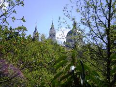 View of Catedral de la Almudena from Campo del Moro Gardens