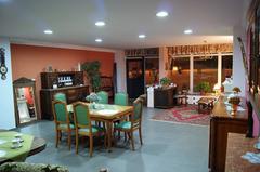 French Salon interior panoramic view