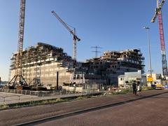 Sluishuis building at IJburg Steigereiland in Amsterdam