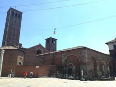 View of the Basilica of Sant'Ambrogio from the outside