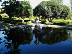 Ajuda botanic garden walkway in Lisbon