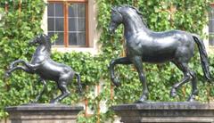 Bronze sculpture of horses by Adrian de Vries