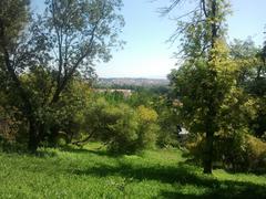 view of Rome from the heights of the botanical garden