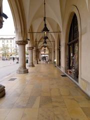 Interior view of the cloister at the Dominican Monastery in Krakow, Poland