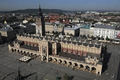 view from the North Tower of St. Mary's Basilica in Krakow