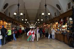 interior of the Sukiennice building in Kraków