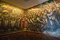 interior view of art displays at Chapultepec Castle