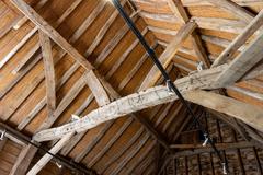 Historic timber-framed barn at Chiltern Open Air Museum