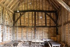 Quaint historical building at the Chiltern Open Air Museum on a sunny day