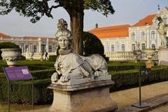 Queluz Palace main facade with Baroque architecture