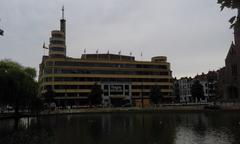 Flagey with the Ponds of Ixelles in Brussels, Belgium