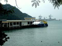 Yung Shue Wan Ferry Pier on Lamma Island in Hong Kong