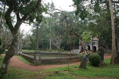 Bán Nguyệt Lake at Tu Hieu Pagoda, Hue, Viet Nam