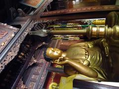 Buddha statue in Prithvi mudra at Từ Hiếu Pagoda interior