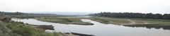 Panoramic view of Rapti River at Chitwan National Park