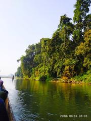 canoeing at Rapti River in Chitwan National Park, Nepal