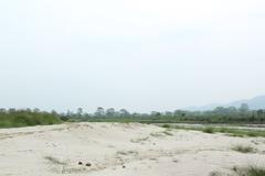 breathtaking view of the Rapti River surrounded by lush greenery in Chitwan, Nepal