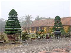 An Dinh Palace garden and outbuildings at Huế