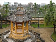 Trung Lop Pavilion in front of An Dinh Palace in Hue, Vietnam