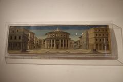 Panoramic view of Urbino town with historical buildings