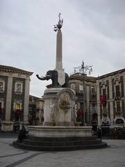 Elephant fountain in Cathedral square, Catania, Italy