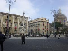 Catania Cathedral square from the Cathedral side