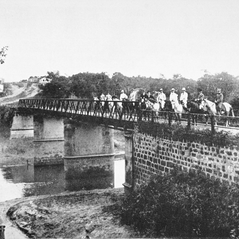 Ponte de ferro sobre o rio Coxipó em Cuiabá