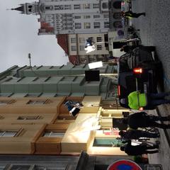 Filming on Kievska street in Prague