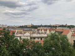 Cityscape of Praha with historical buildings