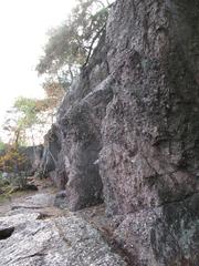 Scenic view of Babí lom ridge with lush greenery