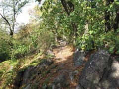 view of Babí lom rock formation