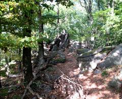 scenic view of Babí lom rocky ridge