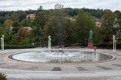 Singing fountain in Mariánské Lázně