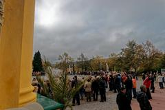 Mariánské Lázně Maxim Gorkí Promenade with Kolonáda Maxima Gorkého and Singing Fountain