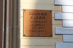 Plaque of the Mirror Maze in Prague