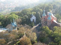 View of Church of Saint Lawrence from Petřín Lookout Tower