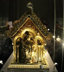 Reliquary of Saint Maurus front view with Christ