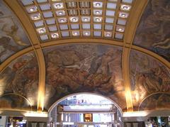 Frescos de la cúpula de Galerías Pacífico in Buenos Aires