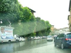 Piazza della Libertà in Florence with historic architecture and sculptures