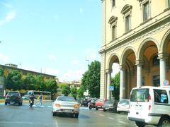 Piazza della Libertà in Florence with historical architecture and a central monument