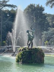 Water fountains in the garden of Piazza della Libertà, Florence