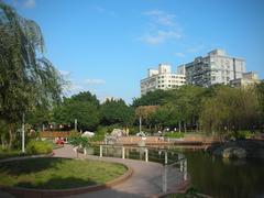 823 Memorial Park with memorial structures and greenery