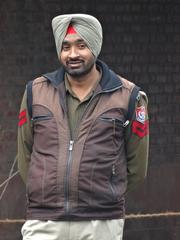 Sikh Security Guard at Jallianwala Bagh in Amritsar, Punjab, India