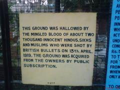 Jallianwala Bagh Sign