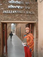 Jallianwala Bagh Massacre site with visitors