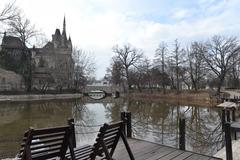 A lake near Vajdahunyad Castle, Budapest