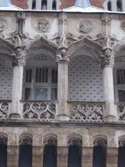 Balcony with eight arches and Tondos of Árpád dynasty at Vajdahunyad Castle