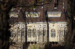 Vajdahunyad Castle bow window in Budapest