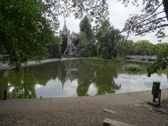 Vajdahunyad Castle in Budapest on a sunny day