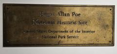 Plaque inside Edgar Allan Poe National Historic Site in Philadelphia